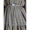 vestido mostaza estampado