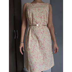 vestido estampado flores claro